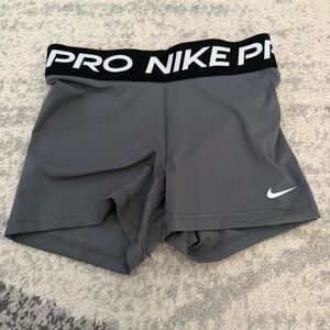 Nike Pro Training Spandex Tight Shorts Grey Activewear Women’s Small